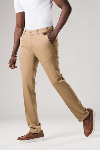 Ecer Slimfit Beli Yarım Lastikli Likralı Duble Paça Yazlık Kumaş Pantolon Devetüyü