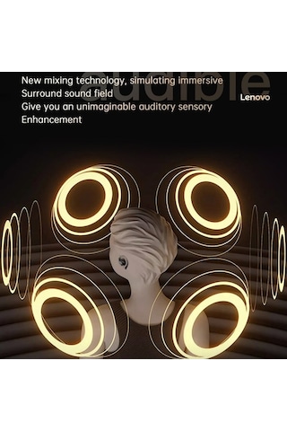 Prestigegoods Lenovo Ea305 Tws Kulak İçi Bluetooth Stereo Müzik Kulaklık - Ipx5 Su Geçirmez, Dokunmatik Kontrol, Çin Ambalajlı