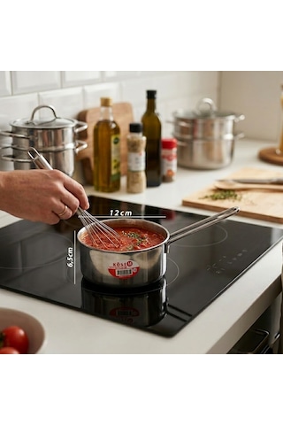 İbico K22-008 12cm Çelik Sos Tava Tel Kulp