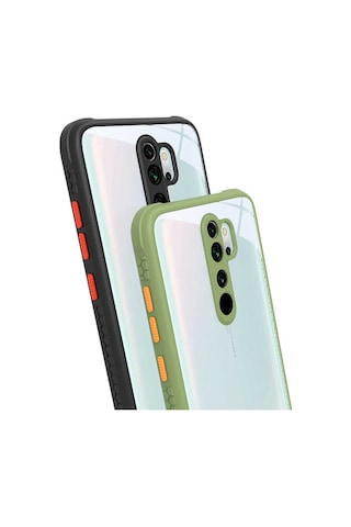 Xiaomi Redmi Note 8 Pro Kılıf Zore Kaff Kapak Koyu Yeşil