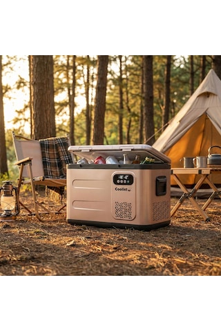 Coolist Clk40d 12/24v/220volt 39 Litre Çift Bölmeli Outdoor Kompresörlü Bluetooth Bağlantılı Oto Buzdolabı