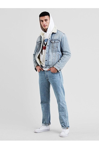 501 Levi's Original Erkek Jean Pantolon - Light Stonewash-9019 Light İndigo - Flat Finish