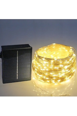 Twin Fox Solar Enerjili 10 Metreli Çiçek Işıklı Çarşaf 133655276 Beyaz