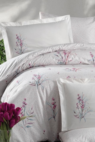 Ranforce Çift Kişilik Nevresim Takımı Eden Krem