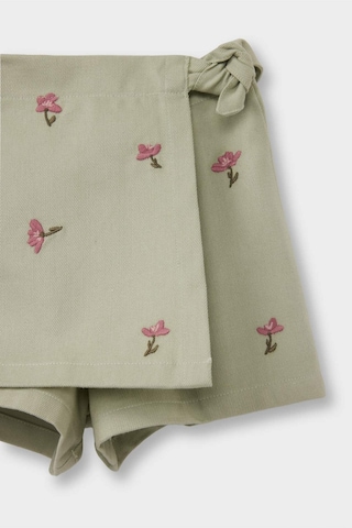 Defacto Kız Bebek Çiçekli Gabardin Şort Etek G3495a525augn1156 Yeşil