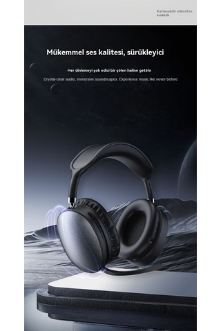 Başa Takılan Bluetooth Kulaklıklar Uzun Ömrü Katlanır Mikrofon Oyun Kulaklıkları Yüksek Ve Kulaklara Basmaz White