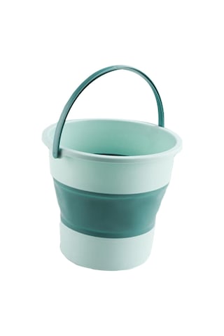 Homyl Araba Yıkama Balık Tutma Kampı Için Katlanabilir Kova Mavi-yeşil Mavi - Yeşil