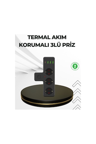 Cosmotex Masa Üstü Çoklu Priz Usb Ve Type-c Çıkışlı Güç Dağıtıcı