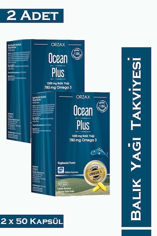 Ocean Plus Balık Yağı Omega3 1200 Mg 50 Softjel Kapsül 2 Adet