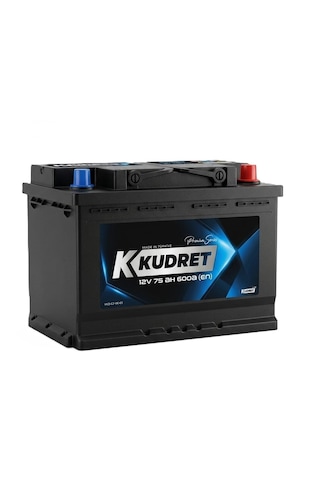 Kudret 12 V 75 Ah 600 A En Akü Yiğit Akü Üretimi