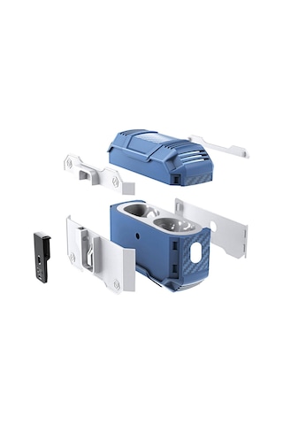 Mobilefix Air-pods Pro 2 Airbag 35 Darbelere Karşı Dayanıklı Düğmeli Kılıf-mavi Mavi