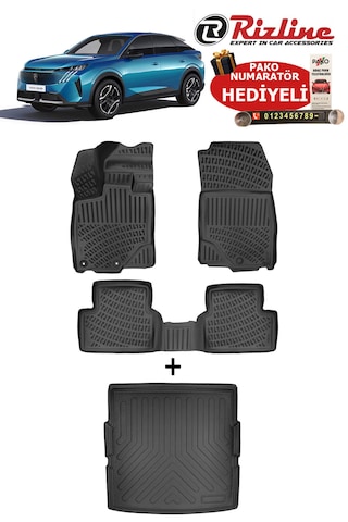 Peugeot 3008 1.2 Hyrid 2024-2026 Havuzlu Paspas Ve Alt Kademe Bagaj Havuzu Seti
