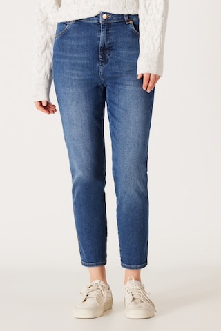 Wrangler Walker Slim Fit Dar Kesim Yüksek Bel Dar Paça Mavi Kadın Esnek Jean Denim Kot Pantolon W2HCMQ478 Mavi