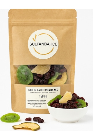 Atıştırmalık Mix 150 Gr.-antioksidan Zengini- Elma-kivi-yaban Mersini-zencefil Diğer