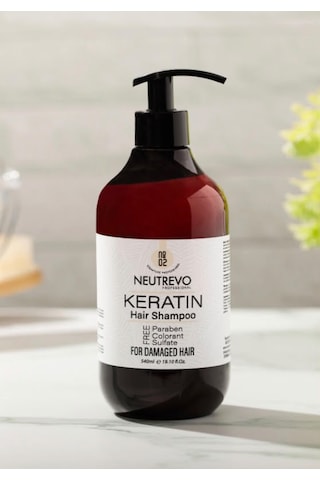 Neutrevo Professional No:2 Keratin Serisi Onarıcı Ve Güçlendirici Saç Bakım Şampuanı 540 Ml Tüm Saç Tipleri