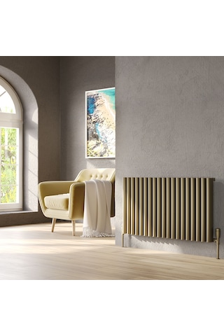 Lojimax Alüminyum Dekoratif Radyatör Albite 600x820mm 15 Dilim Mat Bronz 1817 W Yüksek Isıl Güç