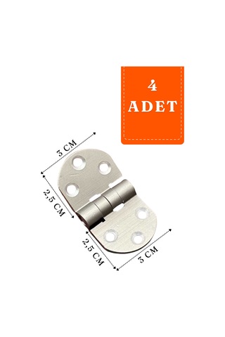 Star Oval Alüminyum Yaprak Menteşe 3x2,5 Cm 4 Adet