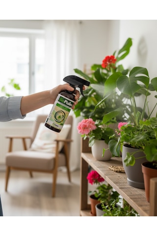 BioPisilex 500 ml – Ev ve Süs Bitkilerinde Görülen Yaprak Biti, Beyaz Sinek ve Unlu Bite Yönelik Doğal Bakım Ürünü