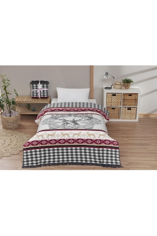 Dolce Bonita Home Tek Kişilik Pamuklu Battaniye Adali