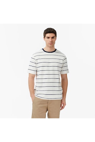 Nautica Regular Fit Çizgili Erkek T-shirt V65320t Lacivert