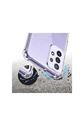 Lexroo Galaxy A53 5g Kılıf Kamera Korumalı Nitro Anti Shock Silikon - Renksiz