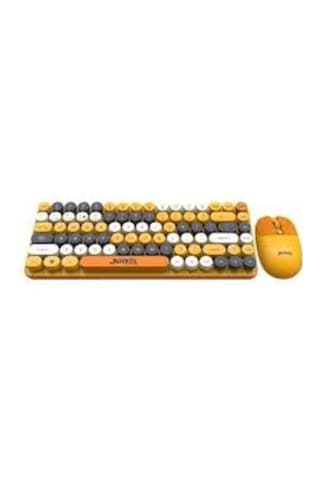 Jedel Ws682 Wireles Mini Klavye Mouse Combo 800-1200-1600 Dpı 1 Aa Battery 3 Million Times Switch Optik