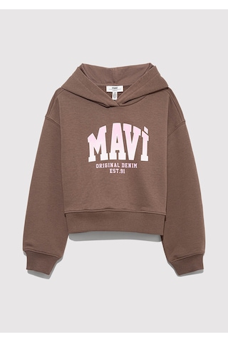 Mavi Koyu Kahve Kız Çocuk Sweatshirt M7s10124-87181 Koyu Kahve