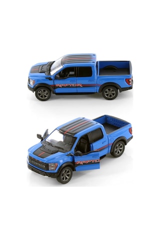 Kinsmart 2022 Ford F-150 Raptor Pickup Truck Livery Edition Mavi