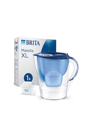 BRITA Marella XL 1x Maxtra Pro All-In-1 Filtreli Su Arıtma Sürahisi - Mavi 3,5 lt