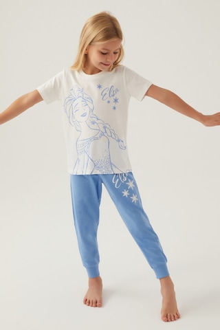 Frozen Star Krem Kız Çocuk Pijama Takımı 5274-42791 Krem