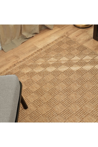 Kaşmir Halı Kilim/jüt Side V2 160 x 230 CM Salon Mutfak Halısı Yolluk Kilim