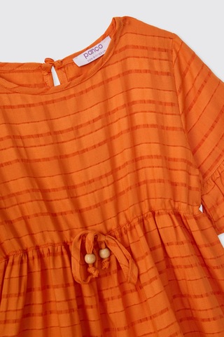 Panço Kız Çocuk Oranj Elbise 2611gk26050 Turuncu