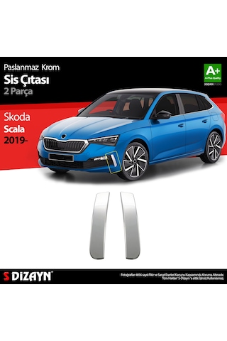 S-dizayn Skoda Scala Krom Sis Çıtası 2 Prç 2019-2023