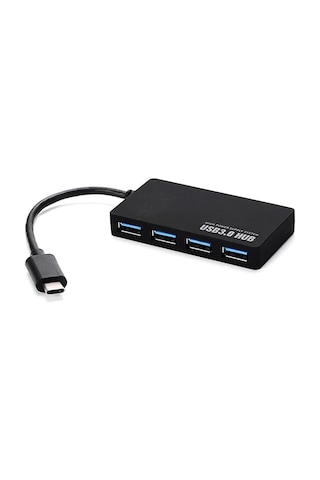 Type-c To 4 Port Usb 3.0 Hub İnce Tasarım 5gbps Yüksek Hızlı Super Speed Type-c Çıkışlı Usb 3.0 Girişli Çokl
