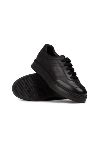 Deery Erkek Hakiki Deri Siyah Sneaker Ayakkabı - 02015msyhe01 Siyah