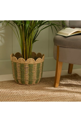 Karaca Home Nelia Dekoratif Sepet Saksı 30x25 Cm