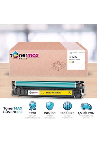 Hp 212a W2122a Sarı Uyumlu Toner - Çipli / Color Laserjet Enterprise M554 / M555 / Mfp M578