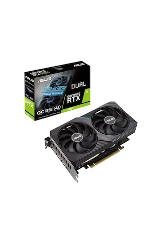 Asus NVIDIA GeForce RTX 3060 V2 OC DUAL-RTX3060-O12G-V2 12 GB GDDR6 192 Bit Ekran Kartı
