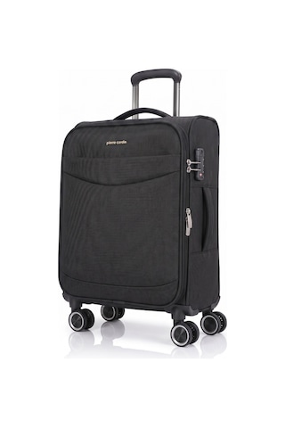 Pierre Cardin Ultra Light Hafif Lüx Kumaş Kabin Boy Valiz Siyah 04pc6005