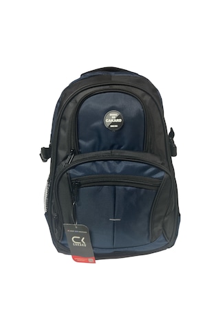 Su Geçirmez Kalın Ortopedik Çok Bölmeli Laptop Okul Gezi Seyahat Kamp Sırt Çantası Büyük 30x47cm Lacivert