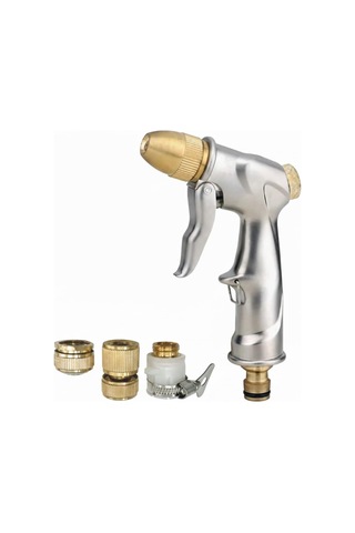 Otomatik Metal Sulama Tabancası Pro Set, Bahçe Sulama Seti, Pirinç Bağlantı Parçaları Dahil Diğer