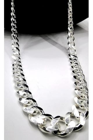Omar Silver Erkek Gurmet 11 Mm Gümüş Kolye Zincir