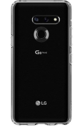 Spigen G8 Thinq İle Uyumlu Kılıf Liquid Crystal Crystal Clear Şeffaf