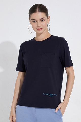 Tommy Hilfiger Kadın T-shirt Lacivert
