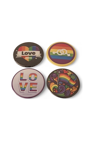 Lgbt Magnet Set 1 - 4'lü Lgbt Magnet Karışık Renkli