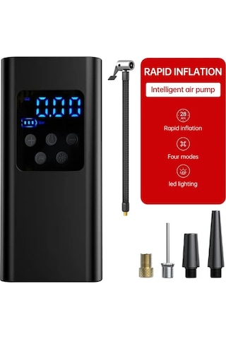 Willowhaven Jkuoo Kablosuz Şarjlı Portatif Havuz Pompası 150 Psı Dijital Göstergeli Led Aydınlatmalı Siyah