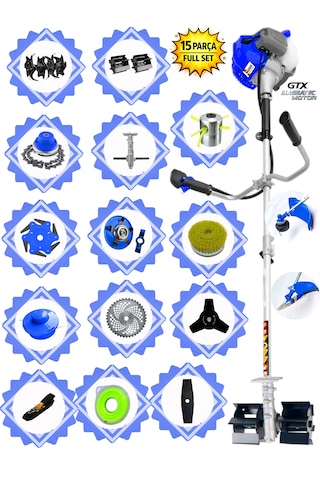 Prowackers German Wronıx-845 Pro Yan Tip Tırpan+ Akrobat Çapalama + Toprak Eşeleme 15 Parça Efsane Set