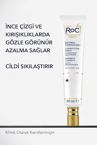 Roc Retinol Correxion Daily Moisturiser Gündüz Kremi SPF30 30 ML