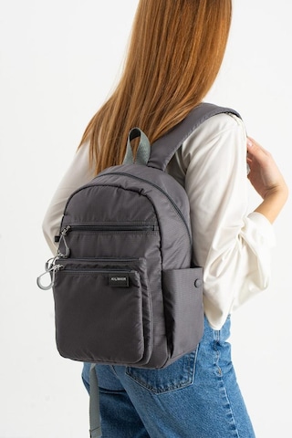 Baginn Kadın Sırt Çantası Ultra Hafif Paraşüt Kumaş Su İtici Kumaş Günlük Sırt Çantası 28 25 Cm Gri