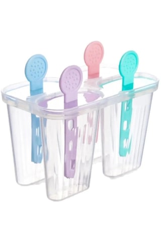 Tois Baby Çocuk 4'lü Pratik Dondurma Ve Meybuz Kalıbı Çocuk Bebek Dondurma Kalıbı Buz Kalıbı